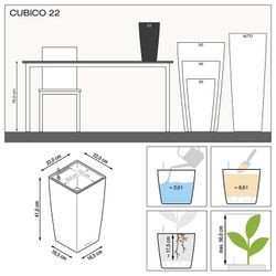 Αυτοεπιπεδούμενη οδοντωτή κουκουβάγια Cubico Premium 22 Πλήρες κιτ γυαλιστερό λευκό