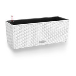 Jardinera con Autorriego Trend Balconera Cottage 50 Blanca, 50x19x19 cm