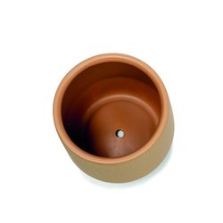 Vaso in ceramica S Beige, Ø18x18cm