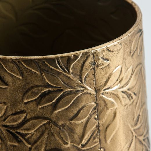 Macetero Angon de Hierro Dorado Ø28x80 cm