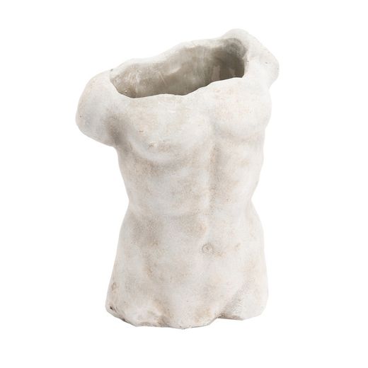 Macetero Busto de hombre de Piedra, 29x13x20,5 cm