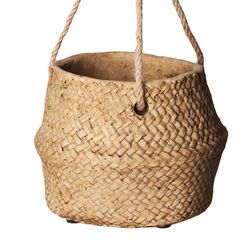 Macetero Colgante Cesta de Cemento, 17x17x14 cm