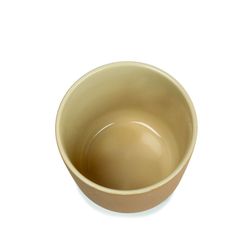 Ceramic Planter L Beige, Ø21,5x23cm