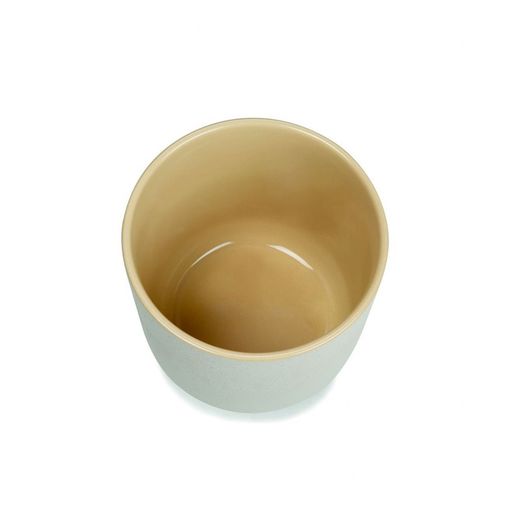 Jardinière en céramique S Blanc, Ø18x18,5cm