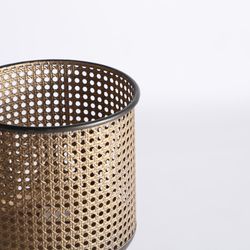 Pot en fer noir/or, Ø 25 x 65 cm | brème