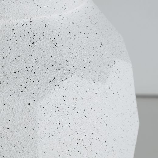 Macetero de poliresina en blanco, 46 x 46 x 62 cm | Elmur