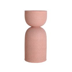 Macetero de poliresina en rosa, 40 x 40 x 90 cm | Nivor