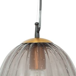 MANICT - Suspension en verre fumé, Ø 23 x H 160 cm