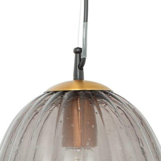 MANICT - Suspension en verre fumé, Ø 23 x H 160 cm