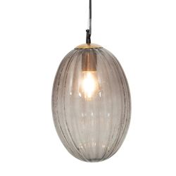 MANICT - Suspension en verre fumé, Ø 23 x H 160 cm