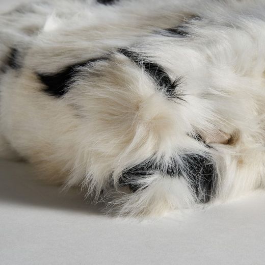 Blanket White / Black, 130x170x1cm