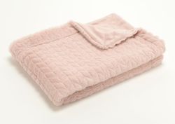 Chevron blanket Pale pink 170 x 130 cm