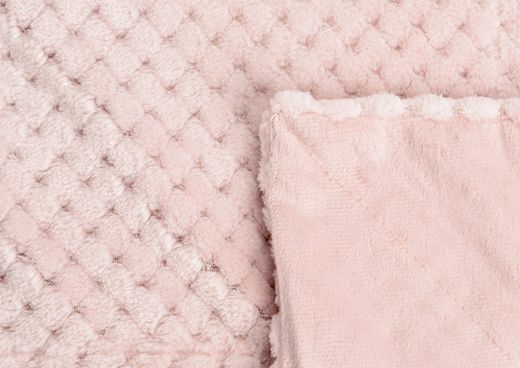 Pink Checkerboard Blanket 170 x 130 cm