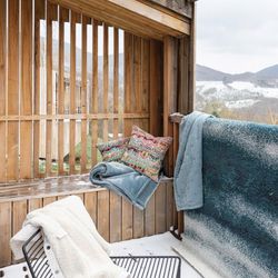 Polyester blanket in Alice blue | Michka