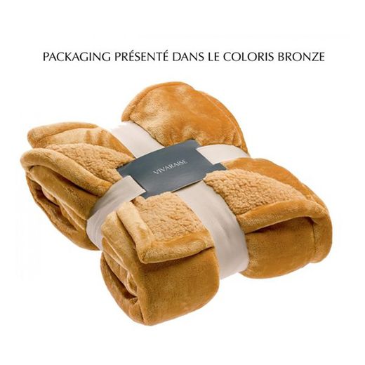 Polyester blanket in bronze | Michka