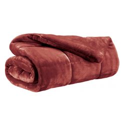 Polyesterdecke in Geranienfarbe, 260 x 225 cm | Betender