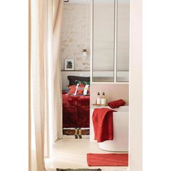 Polyesterdecke in Geranienfarbe, 260 x 225 cm | Betender