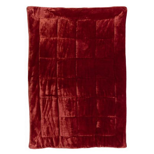 Polyesterdecke in Geranienfarbe, 260 x 225 cm | Betender