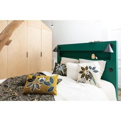 Recycled polyester blanket in white, 220 x 180 cm | Nolan