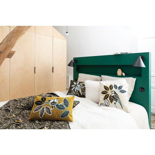 Recycled polyester blanket in white, 220 x 180 cm | Nolan