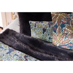 Decke aus recyceltem Polyester in Kaviar, 220 x 180 cm | Nolan