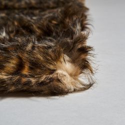 Brown Leopard Blanket, 130x170x1cm