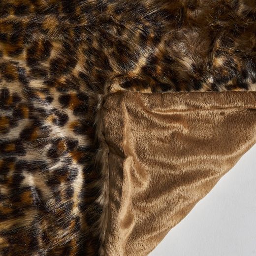 Brown Leopard Blanket, 130x170x1cm