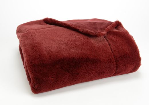 Couverture Luxe Bordeaux 170 x 130 cm