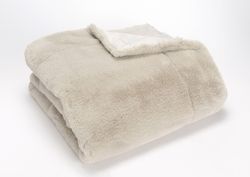 Light Gray Luxe Blanket 170 x 130 cm