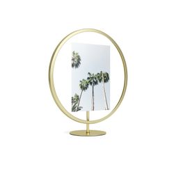 Fotolijst van ijzer en glas in goud, 26 x 10 x 26/30 cm | eindeloos