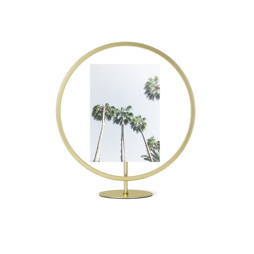Fotolijst van ijzer en glas in goud, 26 x 10 x 26/30 cm | eindeloos