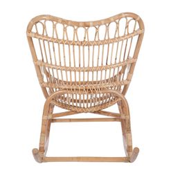 Chaise à bascule en osier, 112x70x94cm