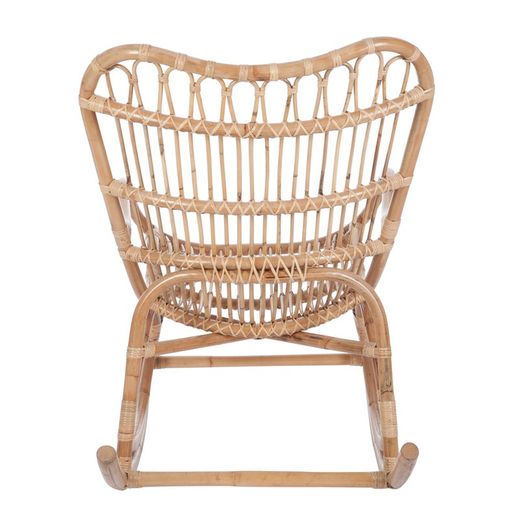 Chaise à bascule en osier, 112x70x94cm