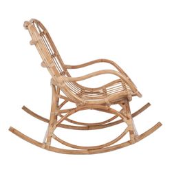 Chaise à bascule en osier, 112x70x94cm