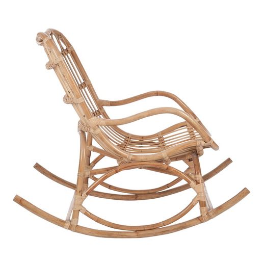 Chaise à bascule en osier, 112x70x94cm