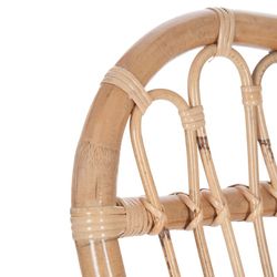 Chaise à bascule en osier, 112x70x94cm