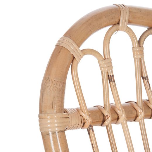 Chaise à bascule en osier, 112x70x94cm