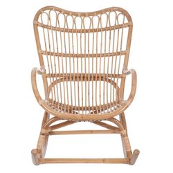 Chaise à bascule en osier, 112x70x94cm