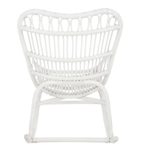 White Wicker Rocking Chair, 110x61x91cm