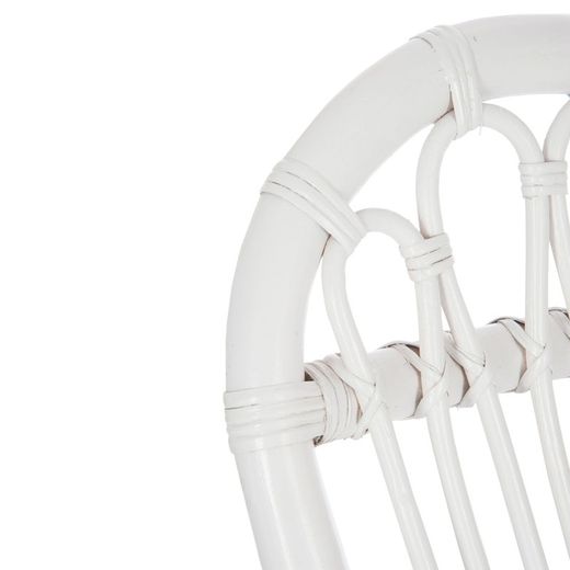 White Wicker Rocking Chair, 110x61x91cm