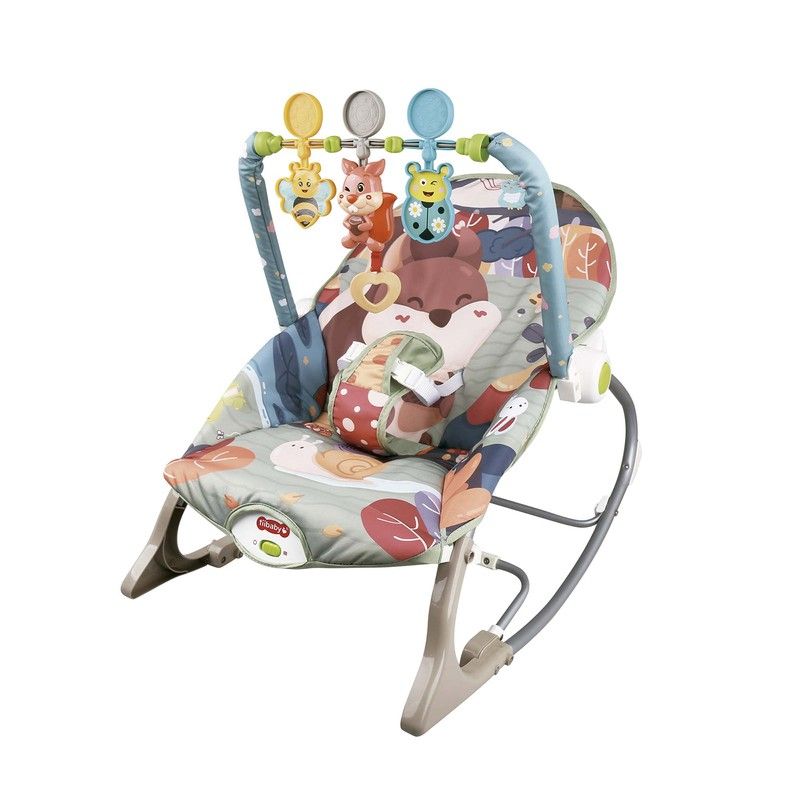 Baby rocking chair made of polyethylene in multicolor, 49x46x65 cm ...