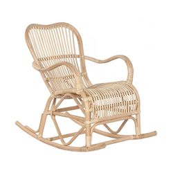 Rattan garden rocking chair in natural, 64 x 102 x 95 cm | Indonesia