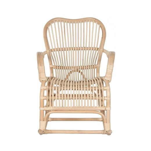 Rattan garden rocking chair in natural, 64 x 102 x 95 cm | Indonesia