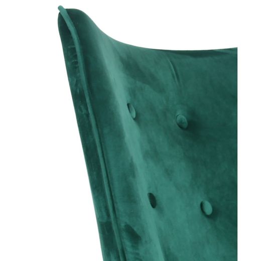 Valeria Emerald Green Velvet Rocking Chair, 67x87x88 cm