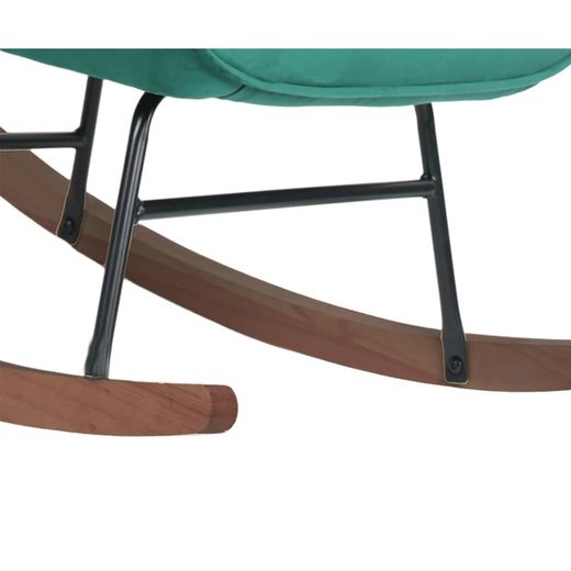 Valeria Emerald Green Velvet Rocking Chair, 67x87x88 cm