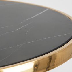 Iron Stehtisch Cairns Schwarz/Gold, Ø60x108cm