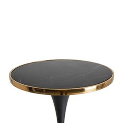 Iron Stehtisch Cairns Schwarz/Gold, Ø60x108cm