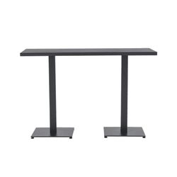 Table haute de jardin en aluminium anthracite, 160 x 70 x 106 cm | Orick