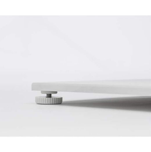 Table haute de jardin en aluminium blanc, 160 x 70 x 106 cm | Orick