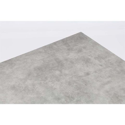 Table haute de jardin en aluminium blanc et gris, 130 x 70 x 106 cm | Méridien